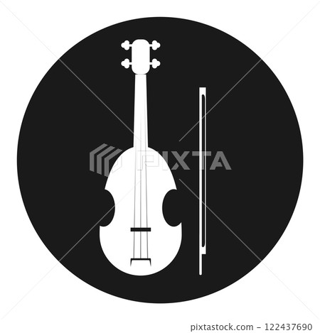 Violin vector icon 122437690