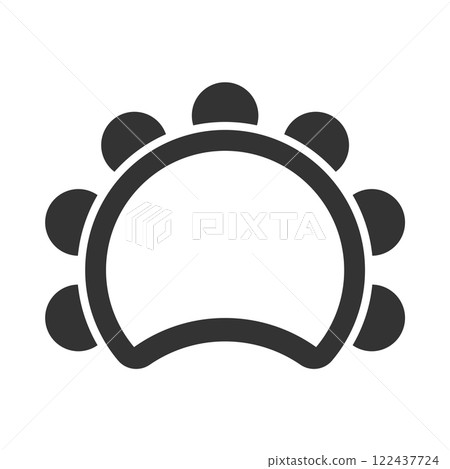 tambourine icon traditional musical instruments vector 122437724