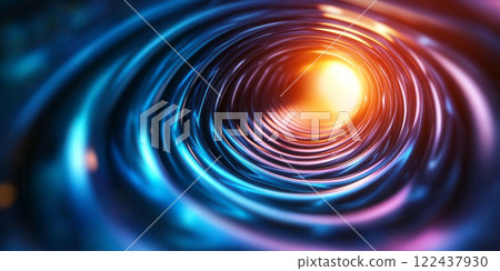 Abstract Vibrant Swirl with Light and Depth for Creative Concepts Abstract Vibrant Swirl with Light and Depth for Creative Concepts 122437930
