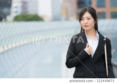 Businesswoman in a suit, newcomer, Nagoya Sakae OASIS21, at the Water Spaceship Businesswoman in a suit, newcomer, Nagoya Sakae OASIS21, at the Water Spaceship 122438673