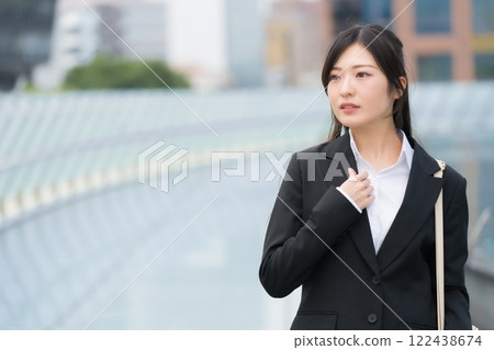 Businesswoman in a suit, newcomer, Nagoya Sakae OASIS21, at the Water Spaceship Businesswoman in a suit, newcomer, Nagoya Sakae OASIS21, at the Water Spaceship 122438674
