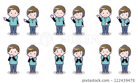 Male and female child support workers 04 Male and female child support workers 04 122439478