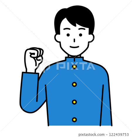 學習膽量姿勢的男孩 學習膽量姿勢的男孩 122439753