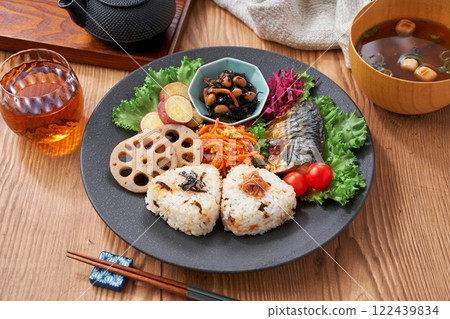Colorful Japanese one-plate meal Colorful Japanese one-plate meal 122439834