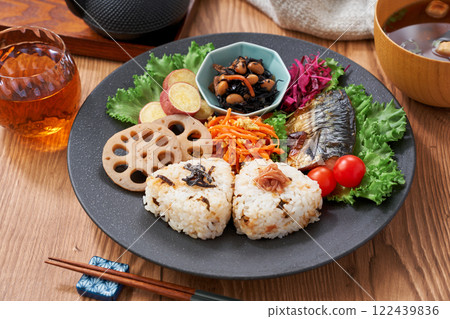 Colorful Japanese one-plate meal Colorful Japanese one-plate meal 122439836