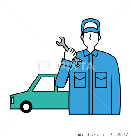 Male auto mechanic Male auto mechanic 122439987
