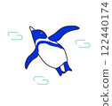 Stock Illustration: Simple and cute penguin icon 122440174