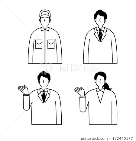 一組人物插圖 一組人物插圖 122440177