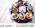 Healthy Japanese meal with plenty of vegetables and carbohydrate restriction Healthy Japanese meal with plenty of vegetables and carbohydrate restriction 122440186