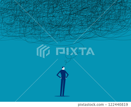 Businesses confusion and complexity, Business mistake vector flat style 122440819