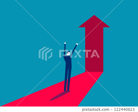 Business investment and growth. Business vector flat style Business investment and growth. Business vector flat style 122440823
