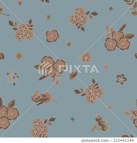 Floral bouquets seamless vector pattern 122441144