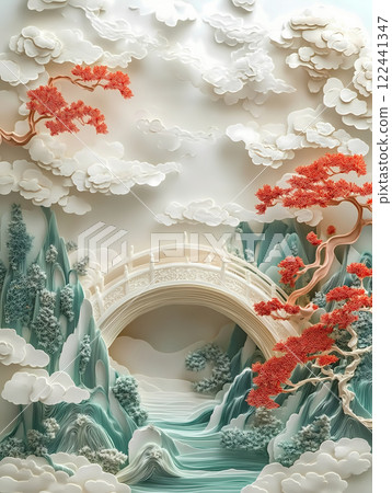 中國山水畫的紙雕工藝 122441347