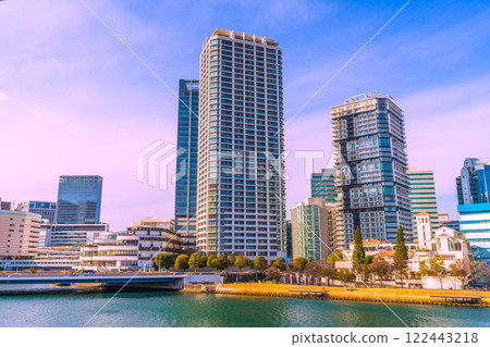 Yokohama cityscape in Japan, overlooking Yokohama Bay Quarter, etc. = January 15, 2025 122443218