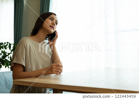 Portrait of a housewife Portrait of a housewife 122443459