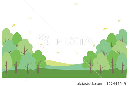 簡單可愛的風景向量插圖背景資料 簡單可愛的風景向量插圖背景資料 122443649