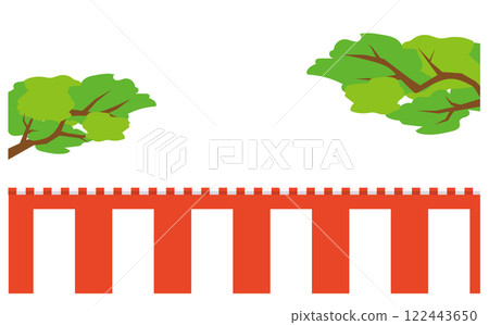 簡單可愛的風景向量插圖背景資料 簡單可愛的風景向量插圖背景資料 122443650
