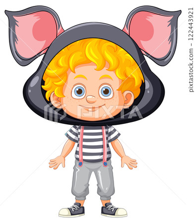 Child in Mouse Costume Illustration Child in Mouse Costume Illustration 122443921