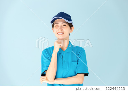 女人，送貨上門，思考，微笑 122444213