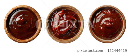 Bowl with Barbecue Sauce 122444419