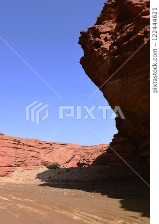 A majestic canyon formed by erosion and wind erosion 122444621