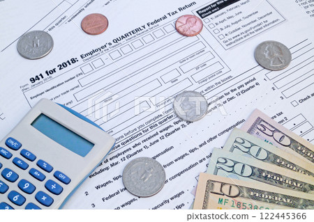 US Employer's Quarterly Federal Tax Return form 122445366