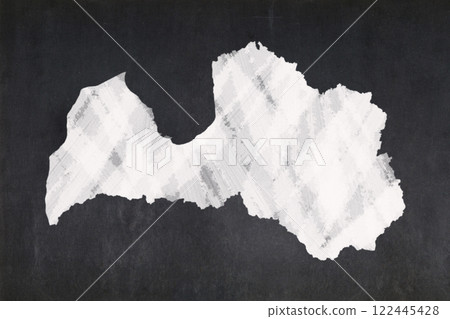 Map of Latvia drawn on a blackboard Map of Latvia drawn on a blackboard 122445428
