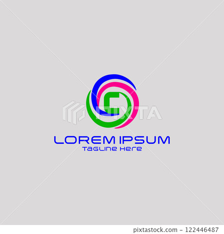 Process Planner Center Letter C logo vector design 122446487