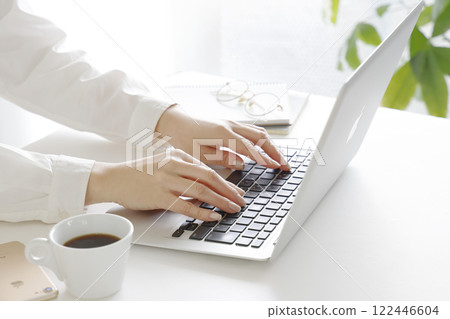 筆記型電腦的商界女強人 筆記型電腦的商界女強人 122446604