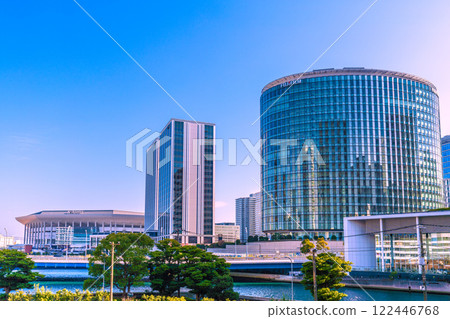 Yokohama cityscape in Japan - A view of the bustling K Arena and other attractions from January 15, 2020, the first confirmed case in Japan since the coronavirus outbreak in 2015. Yokohama cityscape in Japan - A view of the bustling K Arena and other attractions from January 15, 2020, the first confirmed case in Japan since the coronavirus outbreak in 2015. 122446768