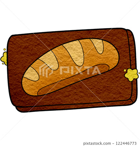 The illustration of a baking tray The illustration of a baking tray 122446773