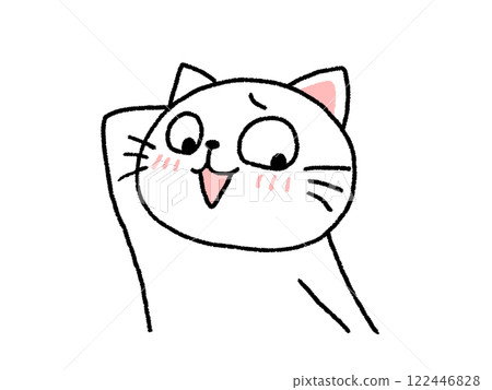 A shy cat 122446828