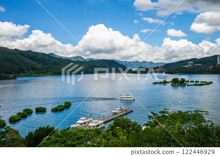 Scenery of SunMoon Lake located at Yuchi township in Nantou County, Taiwan 122446929