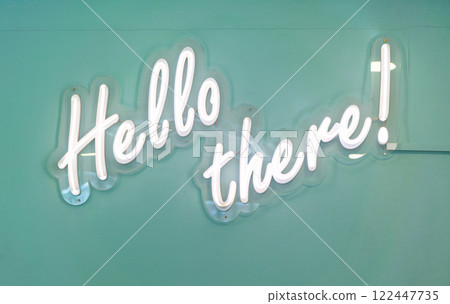 Modern Cafe Opening Hours Sign with Coffee and Food Information 122447735