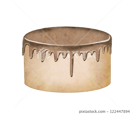 Illustration of a cupcake with icing Illustration of a cupcake with icing 122447894