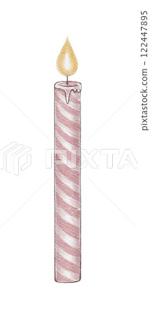 Pink Pattern Candle 122447895