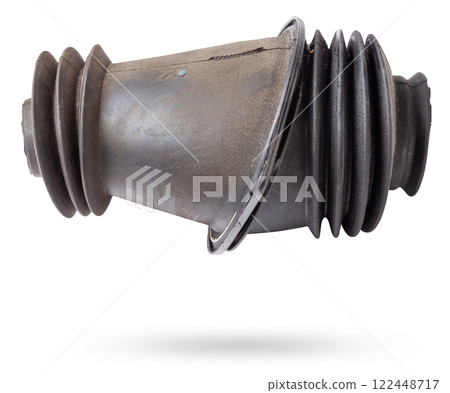 Rubber corrugation for sealing the steering cardan in the car body to protect against dirt and noise. 122448717