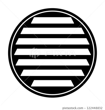 Round Vent Icon ventilation air flow cooling, heating HVAC Round Vent Icon ventilation air flow cooling, heating HVAC 122448832