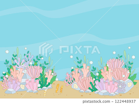 coral under sea background 2 122448937