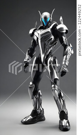 擁有銀色守護者的強大網路人形生物 122449252