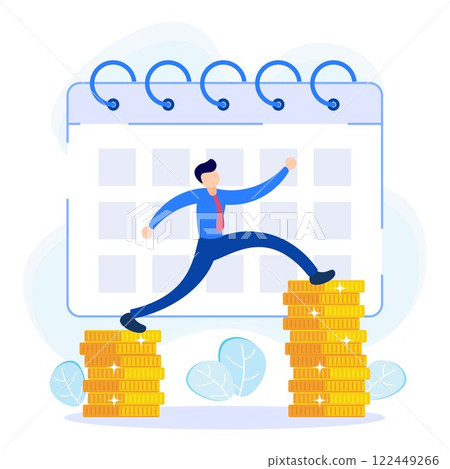 Illustration vector graphic cartoon character of investment Illustration vector graphic cartoon character of investment 122449266