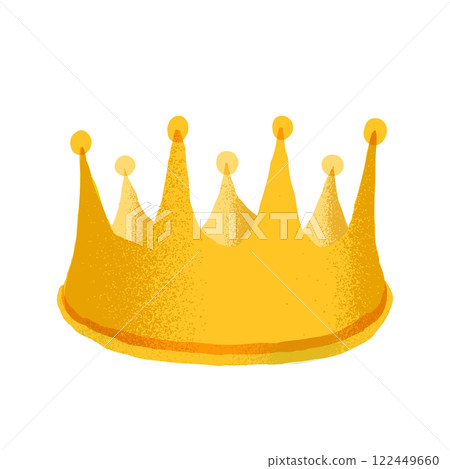 Hand-drawn illustration of a crown 122449660