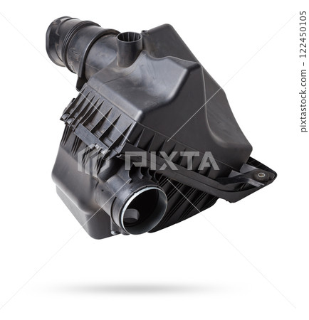 Filter housing for cleaning the intake manifold of the car engine made of black plastic for air conditioning and prevent dust from entering passenger compartment. Sale spare parts for auto-parsing. 122450105