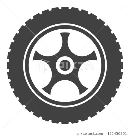 Luxury wheel vector icon - Car tire and rim vector element Luxury wheel vector icon - Car tire and rim vector element 122450201