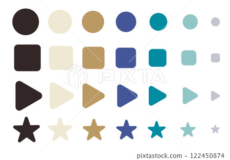 一組簡單的符號（形狀） 122450874