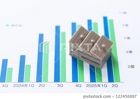 公司業績圖和工廠 122450897