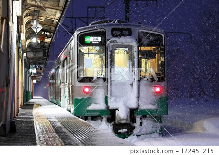 【越後心跳鐵道】雪中的ET127系（妙高羽馬線：妙高高原站） 122451215