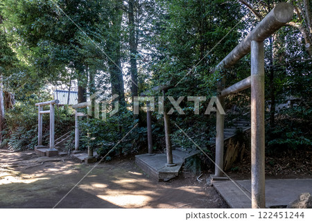 Torii gate in the grounds of Toyoukekodaijingu Shrine, known as Ise Shrine of Ibaraki 122451244