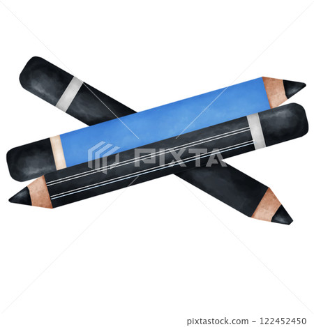 pencil isolated on white background 122452450