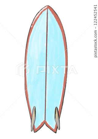 藍色衝浪板 122452541